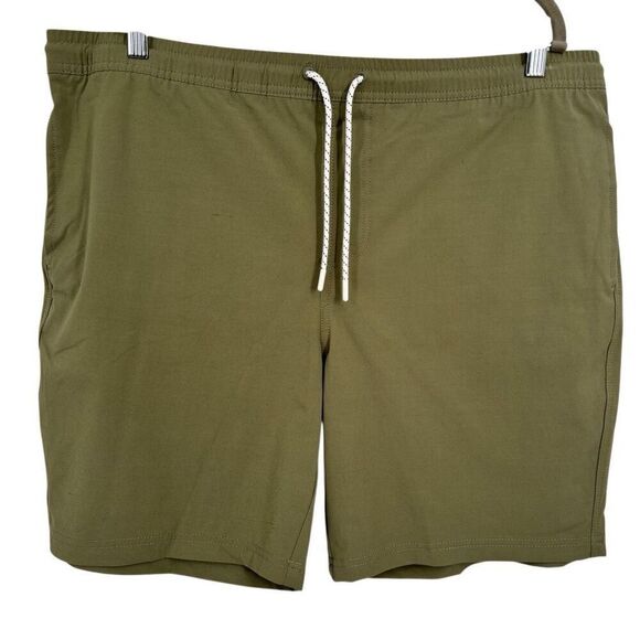 Great Lakes Northern Outfitter Set of 2 Pull-on Shorts Green /Cream Men's XL NWT - Picture 2 of 14